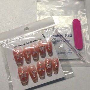 Brand New Hand Made Press on Nails # 132